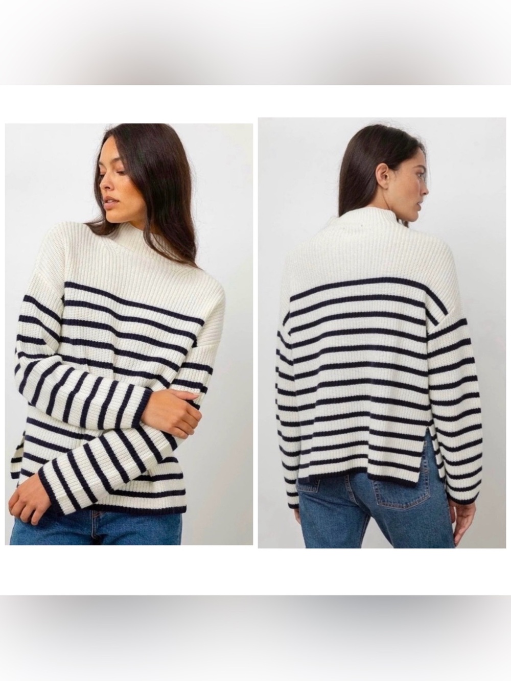 Rails Claudia Cream Navy Stripe SMALL